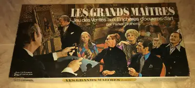 LES GRAND MAITRES .... French language edition of the classic 1970 Board Game "Masterpiece" 100% com...