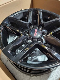 18" GMC wheels OEM Black Brand New 