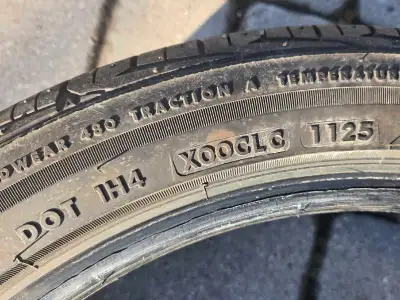 One set of four almost brand new Bridgestone Turanza EL440 all season tires for sale. Tires size is...