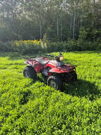 Selling my 1986 Honda TRX250. Fresh carb clean. Runs great, but burns a touch of oil. No brakes. The...