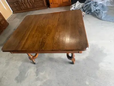 Free delivery used Antique Oak Dining Table, View more