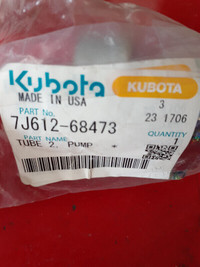 Piece Kubota Tube2 Pump