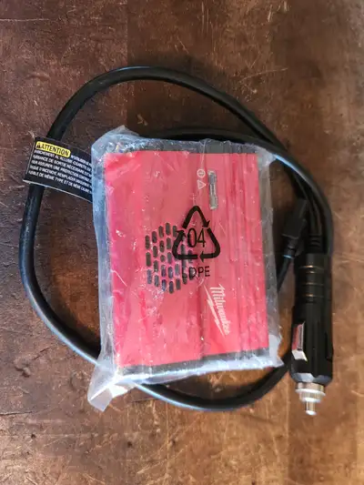 This Milwaukee power inverter is in new condition and ready to provide reliable mobile power for you...