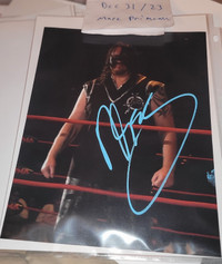 Abyss signed 8x10 photo WWE TNA Wrestling / Photo signée Lutte