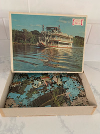 Vintage Historical 750 pieces puzzle- Red River boat - $18.00