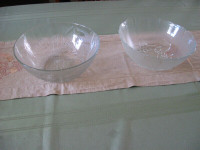 glass plates,  and glass bowls