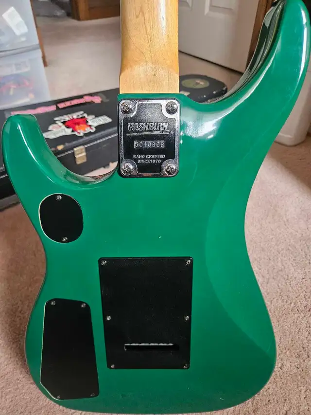 extreme green Washburn N1 electric guitar  in Guitars in Mississauga / Peel Region - Image 8