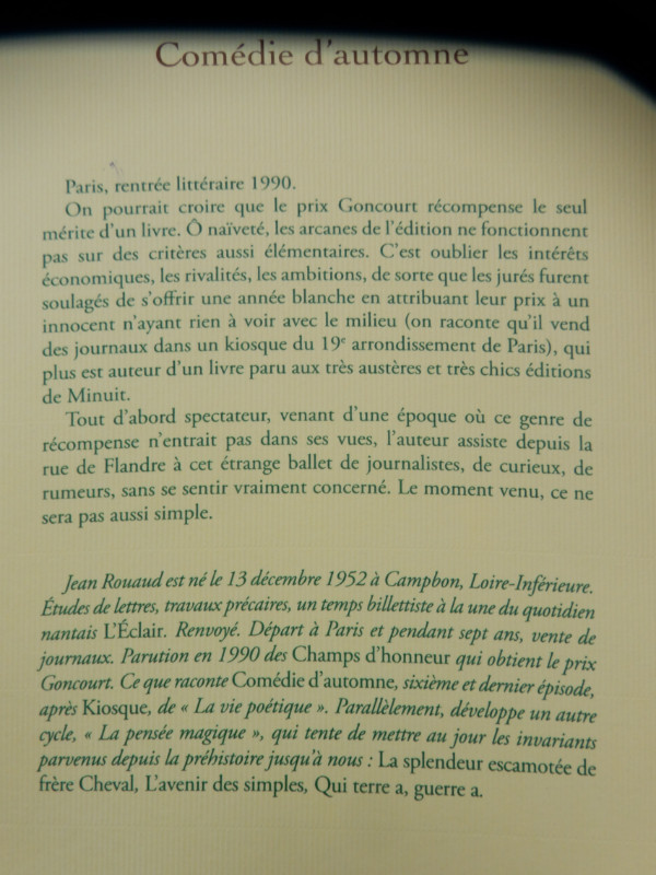 Le plus récent ouvrage de Jean ROUAUD et le Prix GONCOURT dans Manuels  à Sherbrooke - Image 3