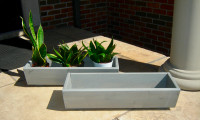 Attractive Pair of Solid Cedar Planter/Flower Boxes