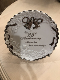 Decorative Plate: 25th Anniversary