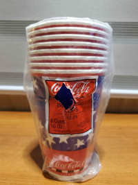 Paper Cups. Coca-Cola. Coke. Vintage. New in package