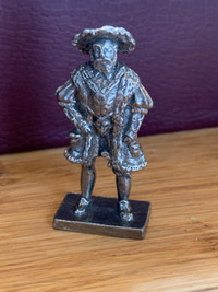 Collectible King Henry VIII Pewter Figure by Westair, 5cm