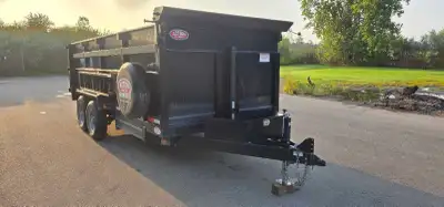 Heavy-duty 16ft 2020 Action/Quality Steel hydraulic dump trailer with a 14,000lb GVWR. Solid, clean,...