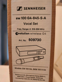 NEW Sennheiser Handheld Wireless System EW 100 G4-845-S-A