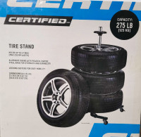 Certified Mobile Tire Stand 275-lb