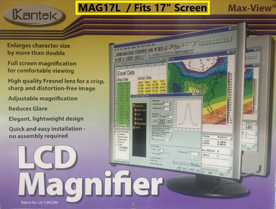 (NEW) Kantek MAG17L LCD Monitor Magnifier Filter Fits 17” Sceen, View more