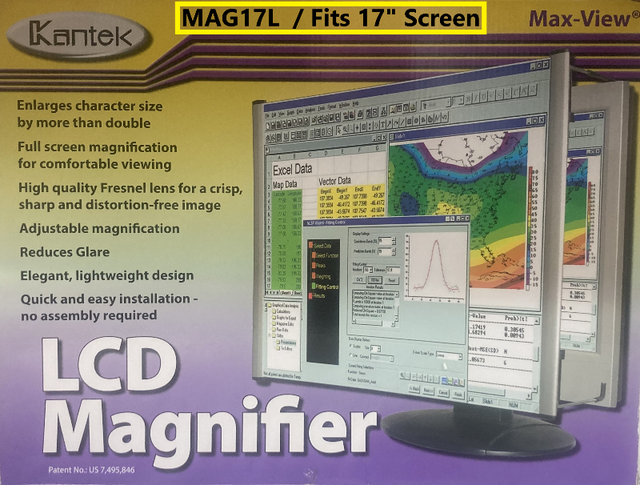 (NEW) Kantek MAG17L LCD Monitor Magnifier Filter Fits 17” Sceen in Monitors in City of Toronto - Image 2