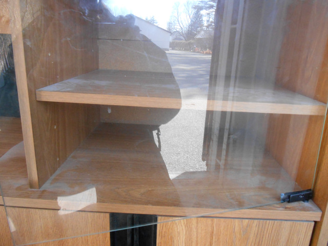 Pressed wood entertainment unit glass door & 2 enclosed storage in TV Tables & Entertainment Units in Peterborough - Image 3
