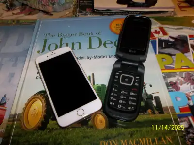 LG Flip Phone $75.00 Aplple I -Phone $100.00 Both Need Chargers, View more