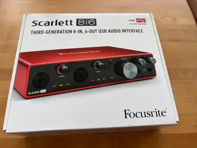 Focusrite Scarlett 8i6 3rd Generation USB Audio Interface, View more
