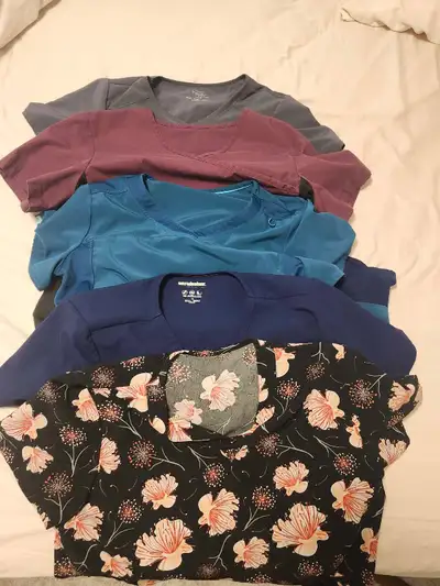 Women's V-neck scrub tops , View more