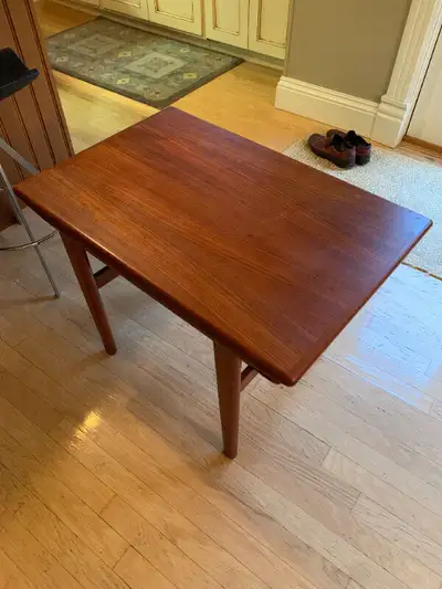 Teak Side End Table 29.5"x19.5"x21", View more