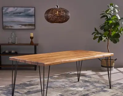 real slab wood table, View more