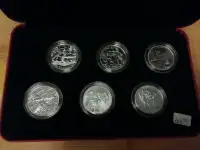 2005 Royal Canadian Mint 50-cent sterling silver six-coin set!!!