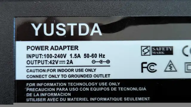 42v Power Charger for ebikes or scooters, tip 5.5mm or 8mm in General Electronics in Oshawa / Durham Region - Image 3