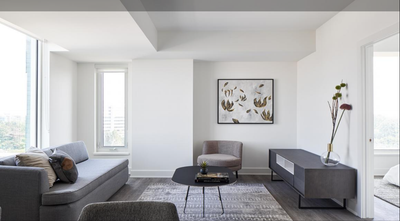 Bright and modern 2-bedroom, 2-bath apartment available for lease takeover starting July 1st. This s...