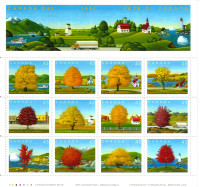 Feuillet de timbres-poste du Canada NEUFS