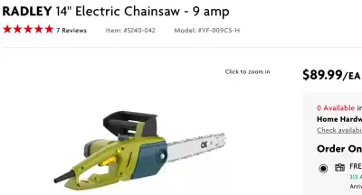 NEW - ELECTRIC CHAINSAW, View more