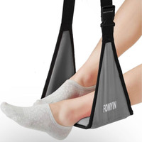Airplane Footrest with No Feet Clashing, Portable Base Designed 