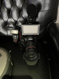 Canon 6D , led wireless light source, Flash, Rodes stereo mic