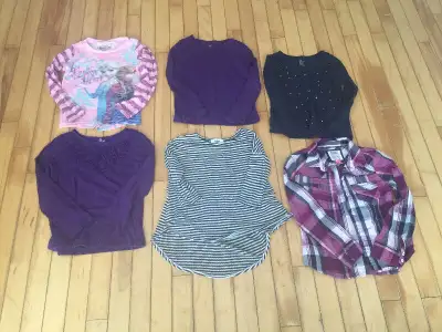 Girls size 5 long sleeve shirts, View more