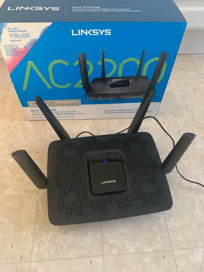 Linksys MR8300 Max-Stream AC2200 Tri-Band Mesh Wifi 5 Router, View more