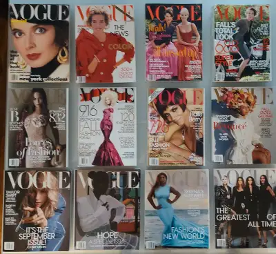 Vintage Vogue..collector's items. Prized September Issues..1985, 1990, 1992, 1995, 1999, 2000. Also...