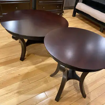 Bombay Company Cherry Finish Wood Coffee Tables (CAN DELIVER), View more