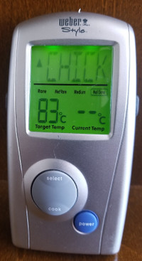 Weber Wireless Digital Thermometer Remote Receiver ONLY