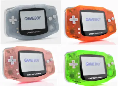 Nintendo Gameboy Advance GBA 《 Custom Clear 》Not Backlit or SP, View more