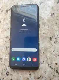 Samsung s8 unlocked back has crack phone working good