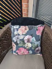 New Indigo Toss Pillow Cushion Cover with Insert