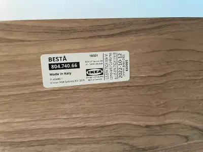 Ikea TV stand from Besta series. Couldnt find the actual model but im linking the closest approximat...