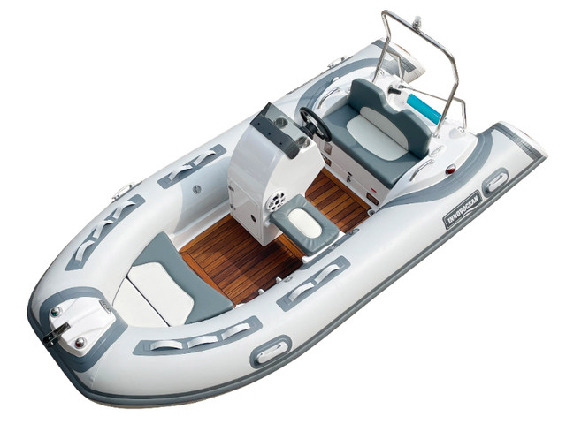 NS390C 13 feet Luxury Reinforced Fiberglass Hull Inflatable Boat in Other in Peterborough - Image 3