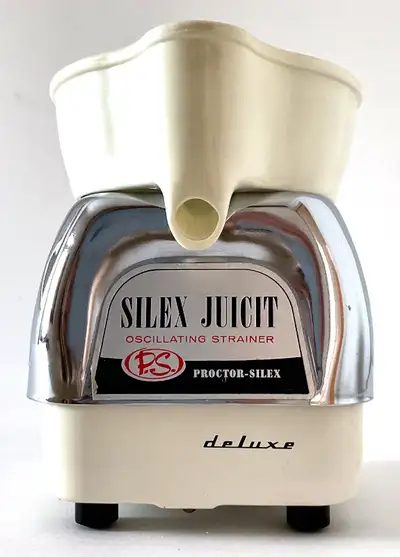 LIRE JUSQU'À LA FIN DU TEXTE. Vintage 1960 Collection. Extracteur à jus "chrome" SILEX JUICIT Deluxe...