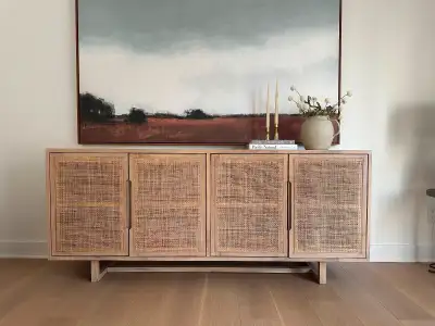 Like new! Stood in a room rarely used for a few months. Sideboard is in excellent condition. White w...
