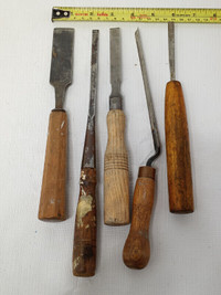 Lot of Vintage & Antique Woodworking Chisels