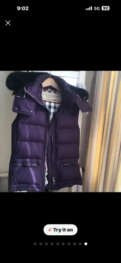 Authentic Burberry Goose Vest, View more