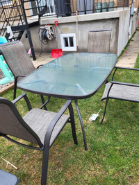 Patio set with 4 chairs 