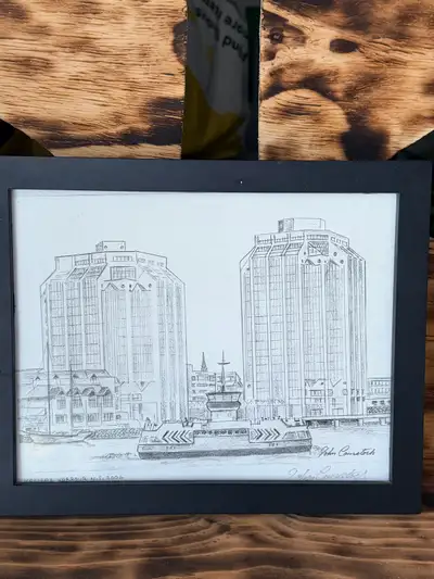 drawing of Halifax harbour in 2006 , View more